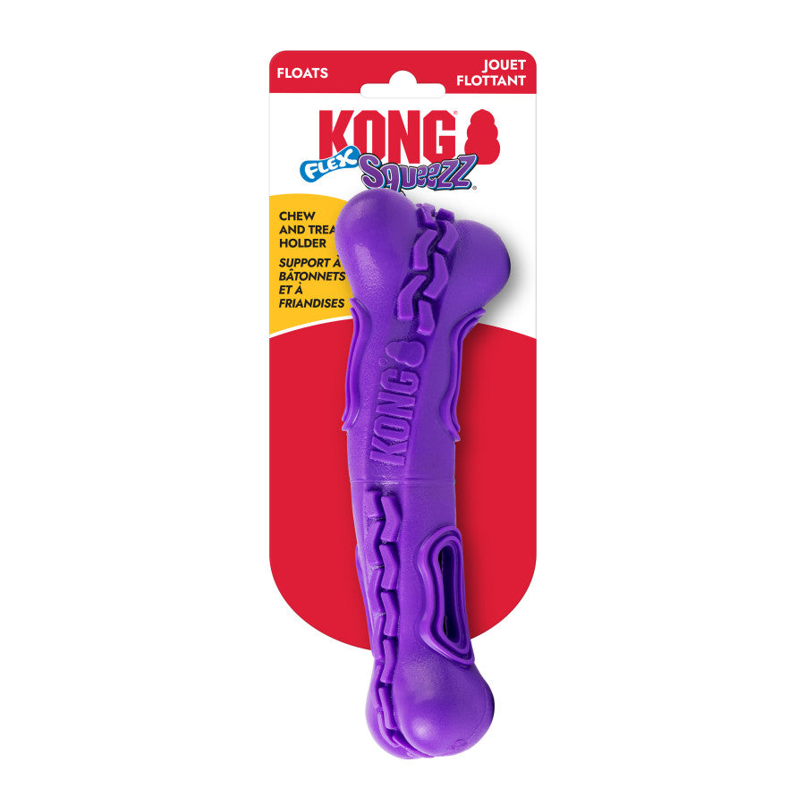 KONG Squeezz Flex Bone Dog Toy