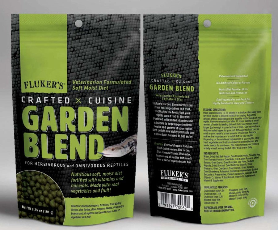 Fluker's Crafted Cuisine Garden Blend Dry Food