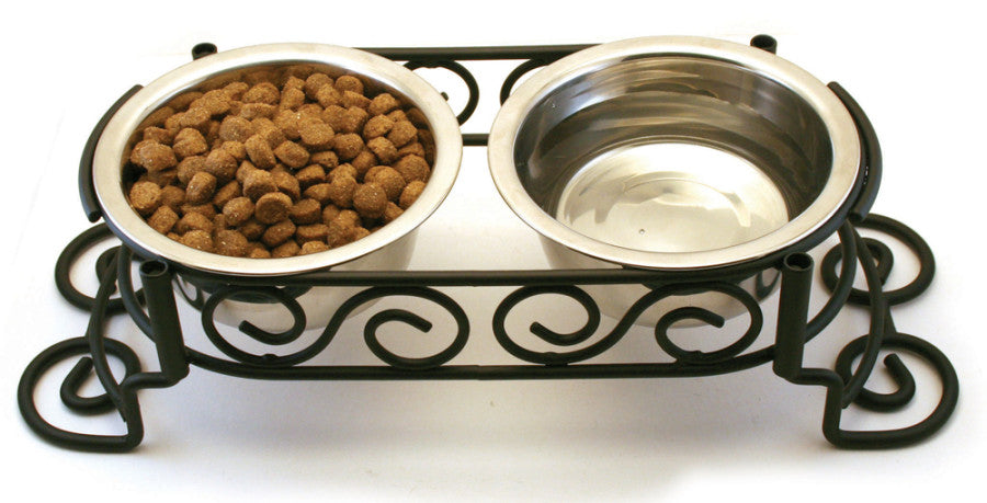 Spot Mediterranean Double Diner Dog Bowl