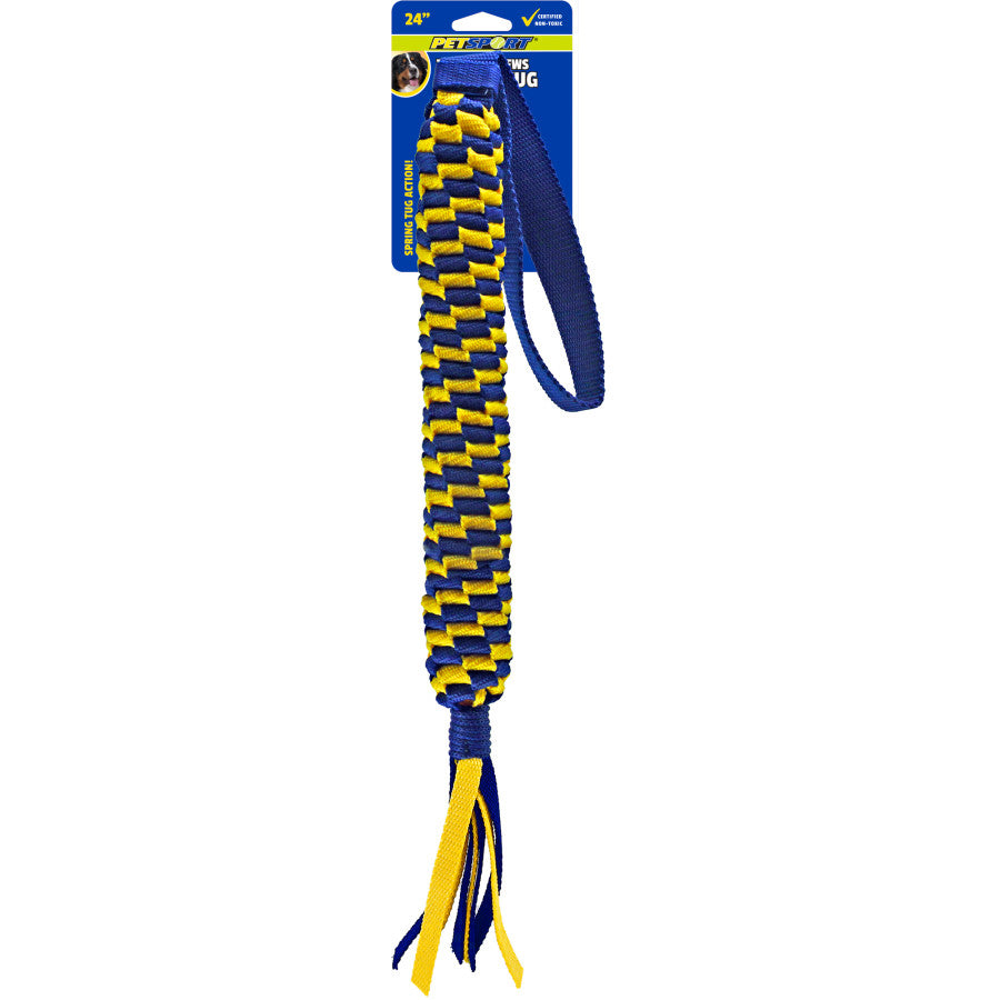 Petsport USA Twisted Chew Spring Tug Dog Toy