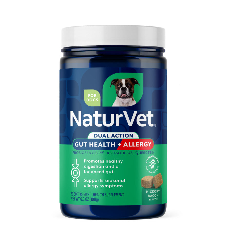 NaturVet NaturVet Gut Health + Allergy Dog Supplement Hickory Bacon