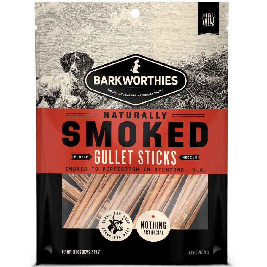 Barkworthies Smoked Gullet Sticks Dog Treat
