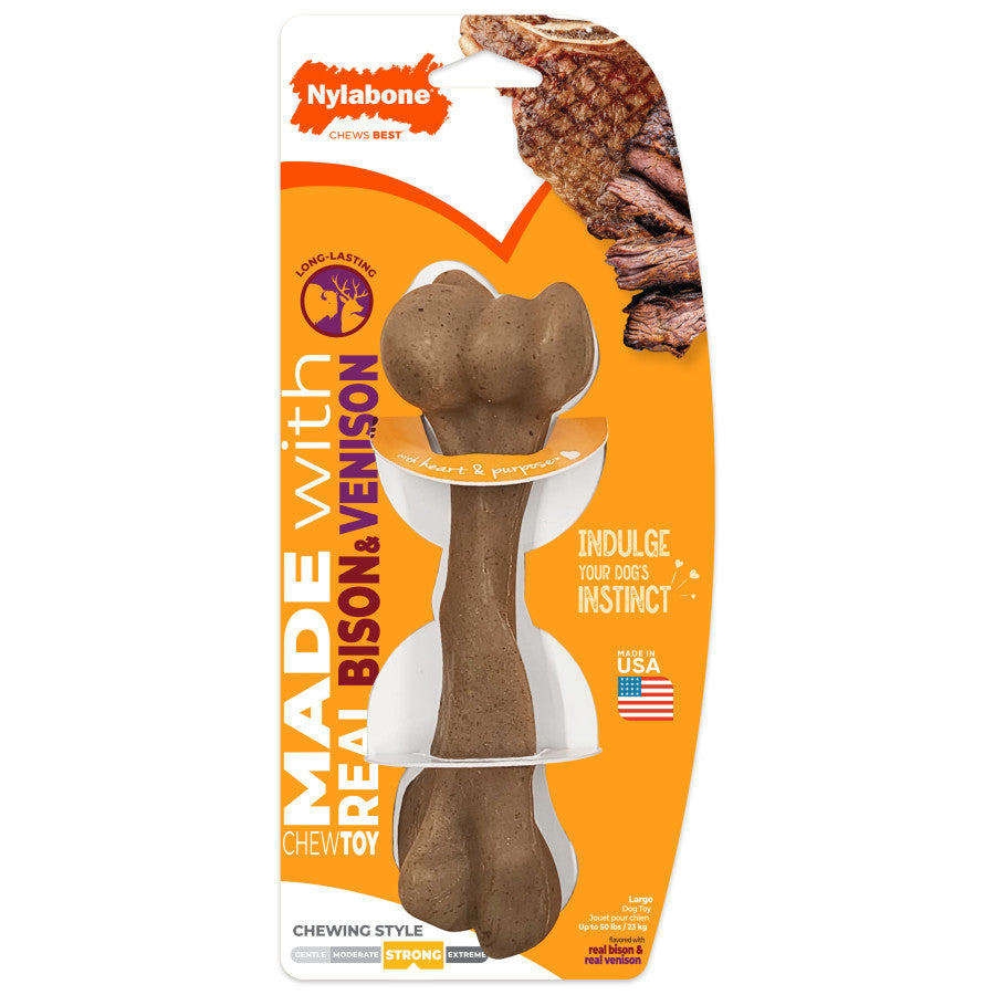 Nylabone Strong Chew Femur Bone Dog Chew Toy