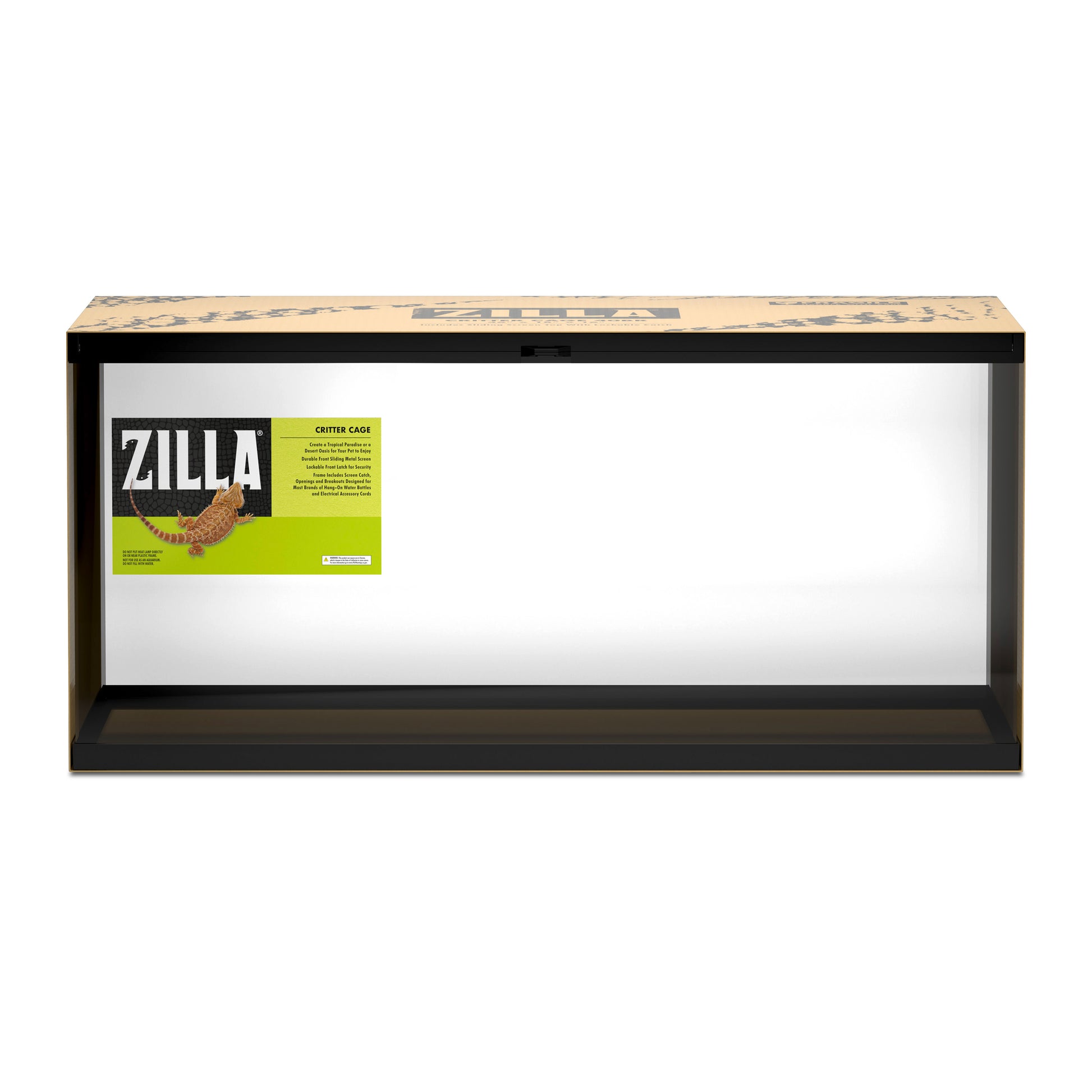 Zilla Critter Cage Reptile Terrarium - 1ea/40 gal, Breeder