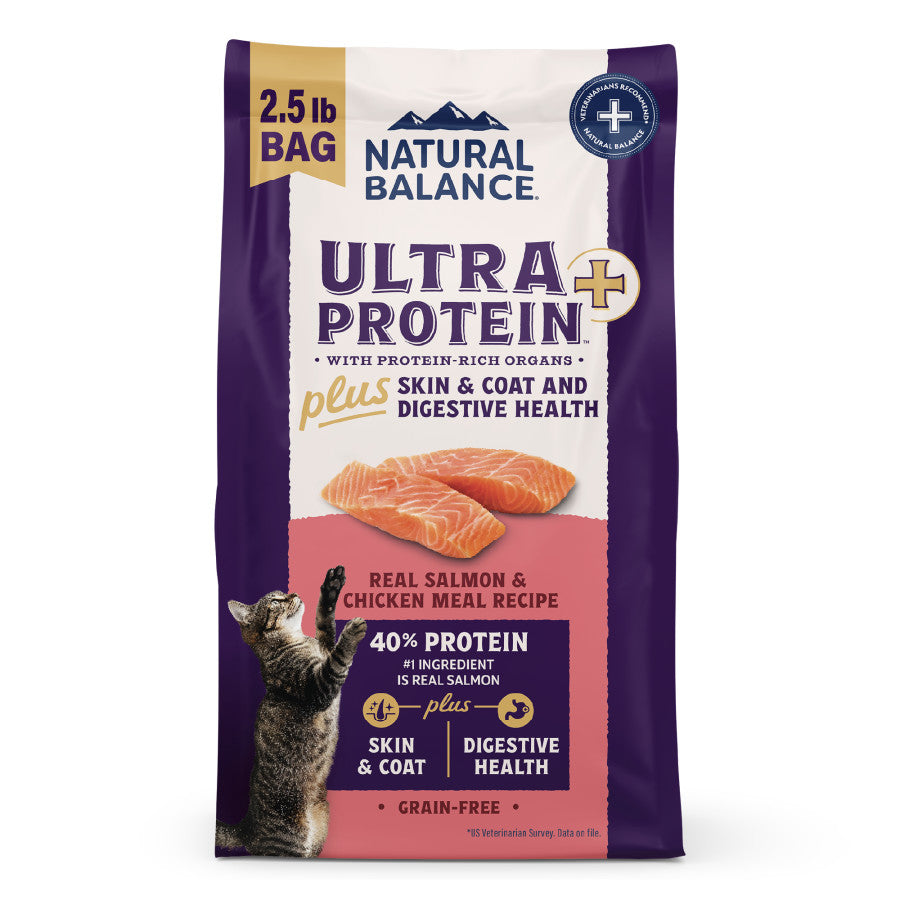 Natural Balance Pet Foods Ultra Protein Plus Skin/Coat/Digestive Health Dry Cat Food