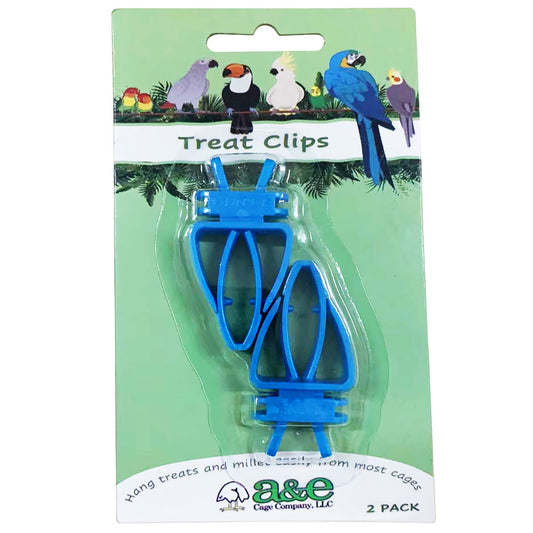 A & E Cages Cuttlebone/Treat Clip Holder for Birds