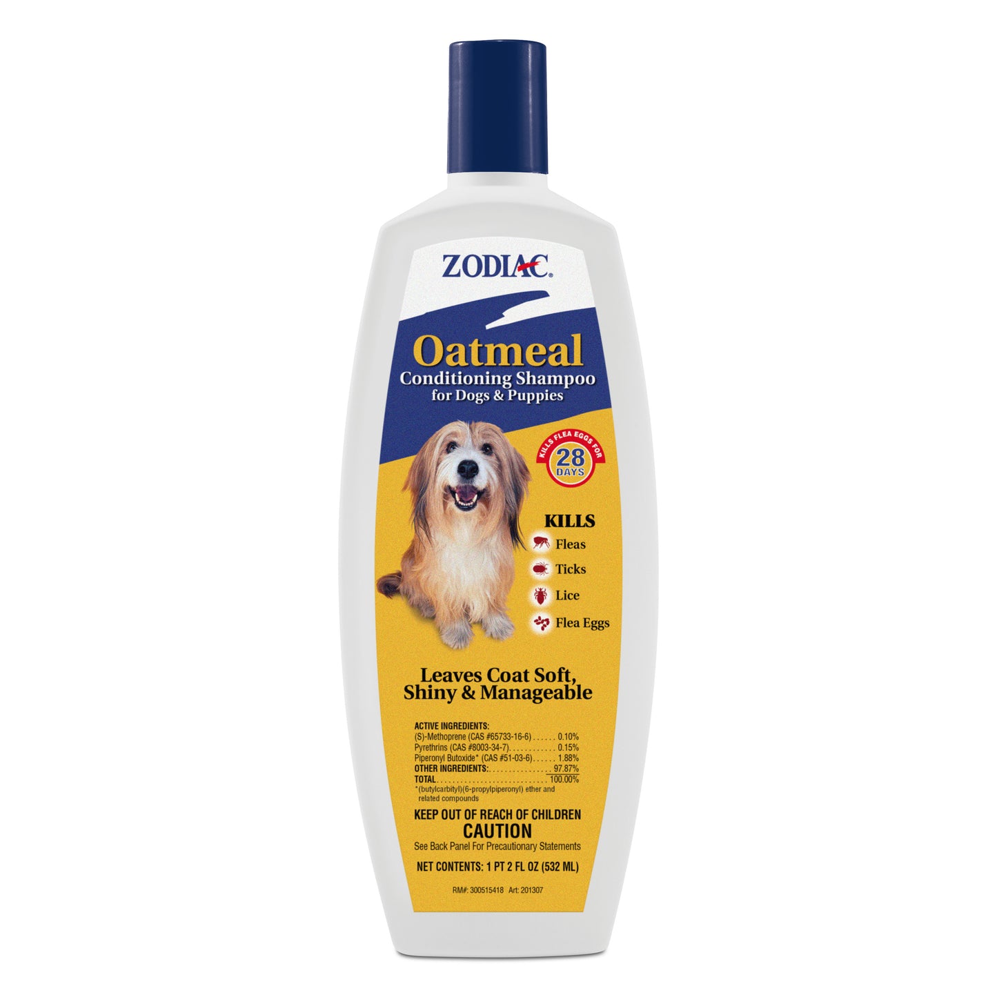 Zodiac Oatmeal Conditioning Shampoo for Dogs and Puppies - 1ea/18 oz