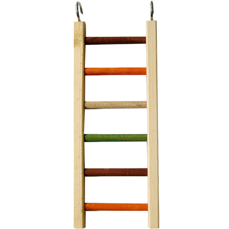 A & E Cages Happy Beaks Wooden Hanging Ladder Bird Toy