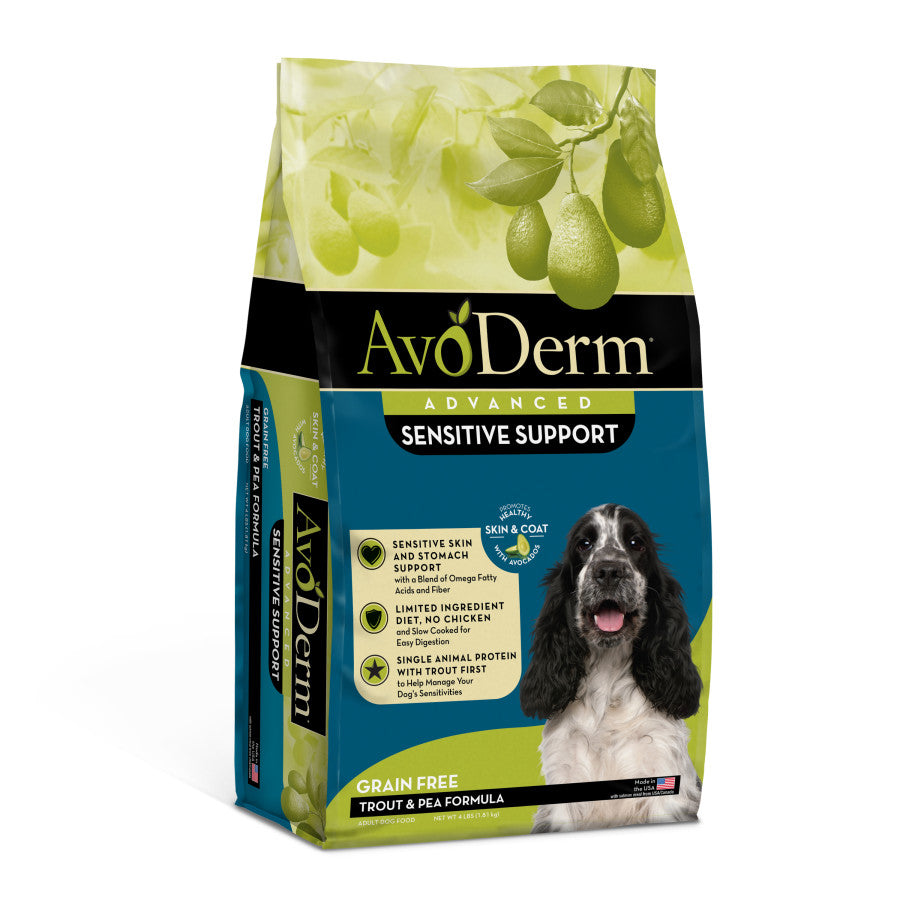 AvoDerm Natural Advanced Sensitive Support Trout & Pea Formula Dry Dog Food