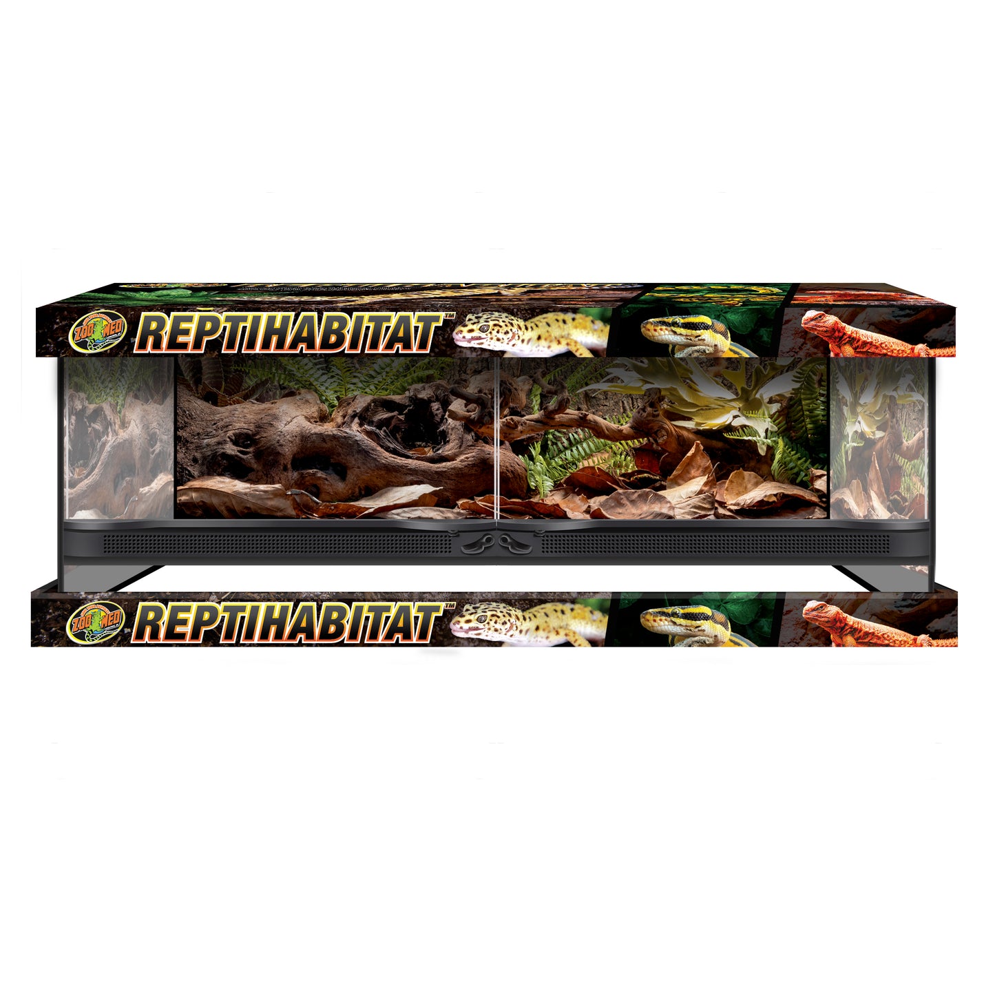 Zoo Med Reptihabitat Double Door Terrarium - 1ea/32 gal, 36In X 18In X 12 in