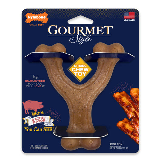 Nylabone Strong Chew Gourmet Style Wishbone Dog Chew Toy