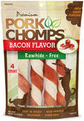 Scott Pet Premium Pork Chomps Bacon Twist Dog Treats