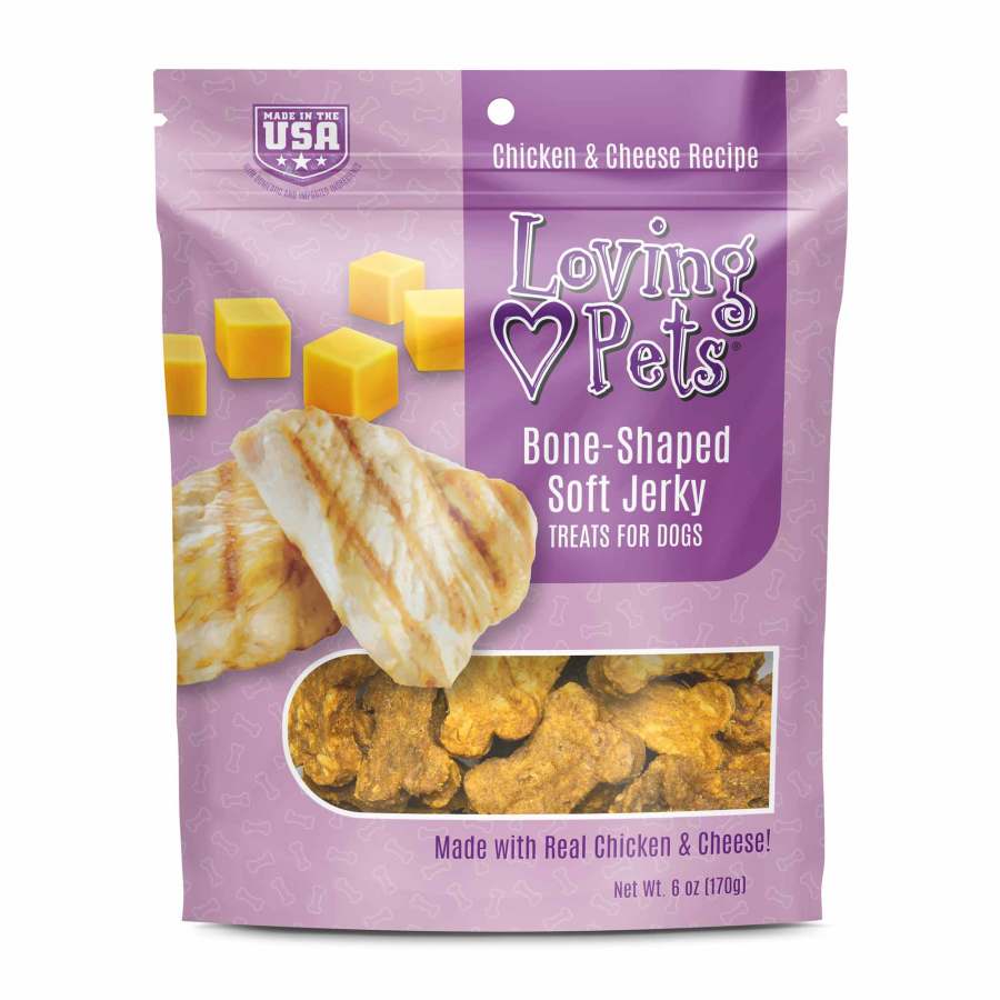 Loving Pets Bone-Shaped Soft Jerky Dog Treat