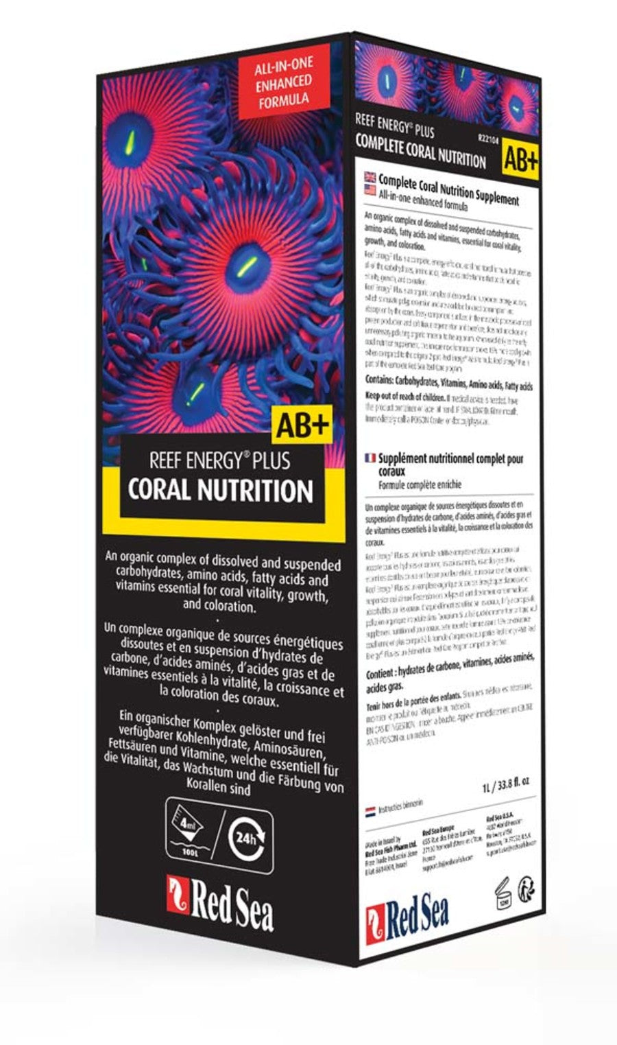 Red Sea Reef Energy Plus AB+ Coral Nutritional Supplement
