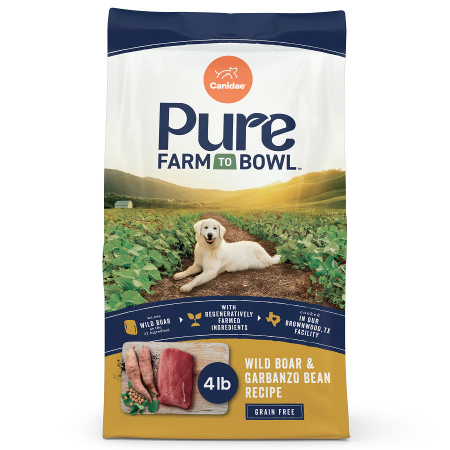 CANIDAE PURE Farm To Bowl Grain-Free LID Dry Dog Food