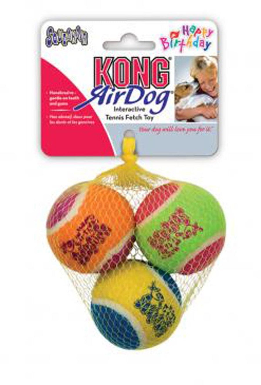 KONG Air Dog Squeaker Dog Toy Birthday Balls