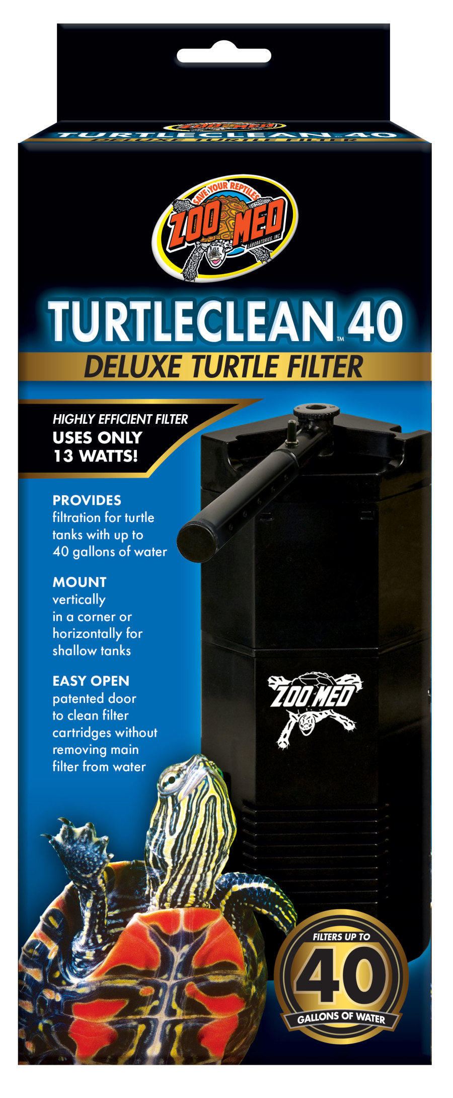 Zoo Med TurtleClean 40 Deluxe Filter