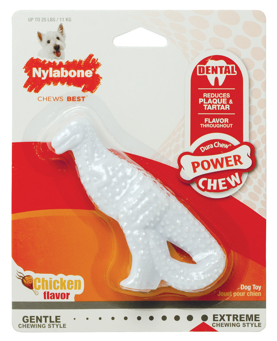 Nylabone Power Chew Dental Dinosaur Dog Chew Toy