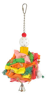 A & E Cages Happy Beaks Monster Ball w/ Bell Bird Toy