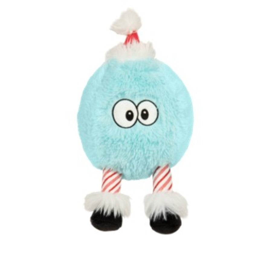goDog Holiday Furball Snowball Dog Toy