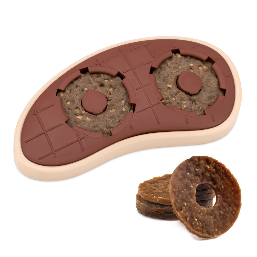 Busy Buddy Slab o’ Sirloin Treat Holding Dog Toy