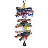 A & E Cages Happy Beaks Finger Stack Bird Toy