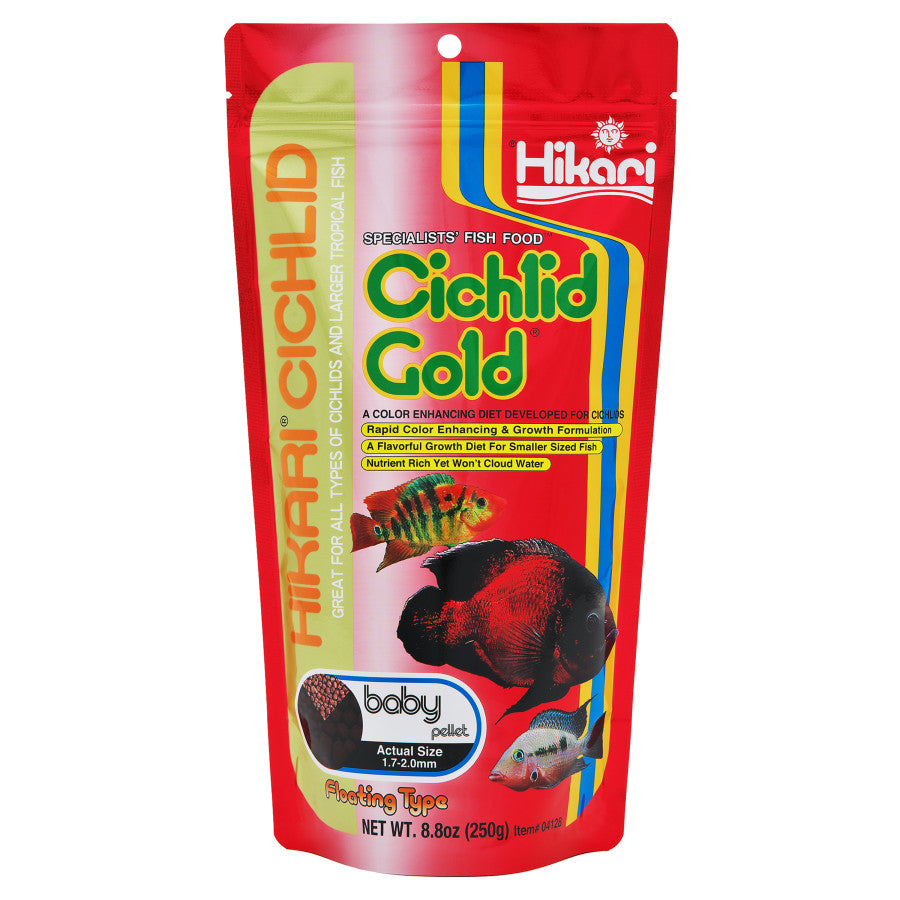 Hikari USA Cichlid Gold Baby Pellets Fish Food