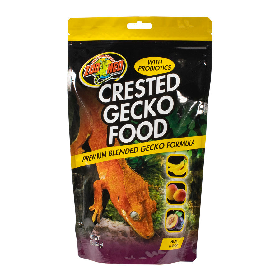 Zoo Med Crested Gecko Premium Blended Gecko Food Plum Flavor