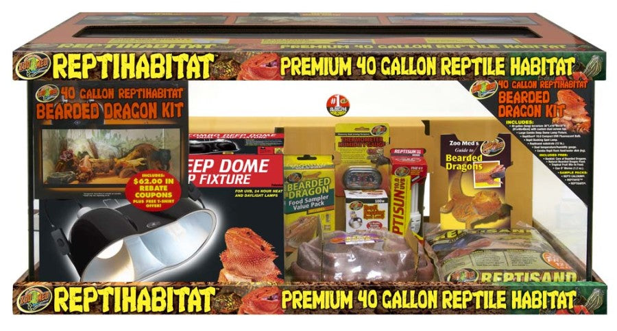 Zoo Med ReptiHabitat Bearded Dragon Kit 40 gal.