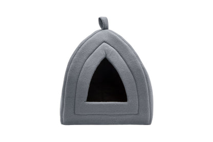 Fur Haven Pet Products Fleece Pet Tent - Heather Gray - 13 in x 13 in.