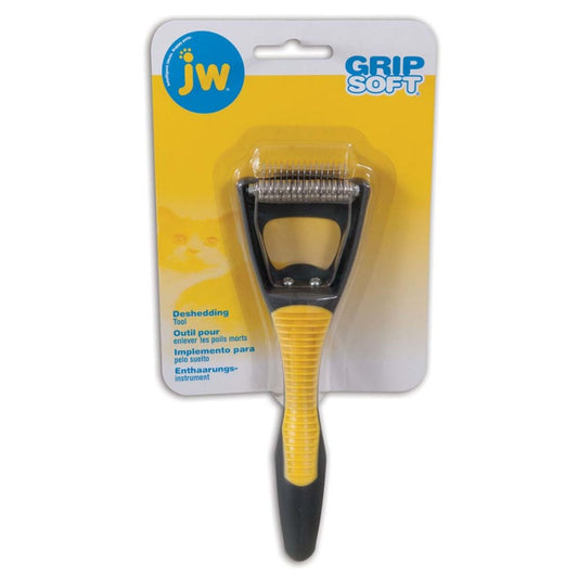 JW Pet GripSoft Cat Deshedding Tool.