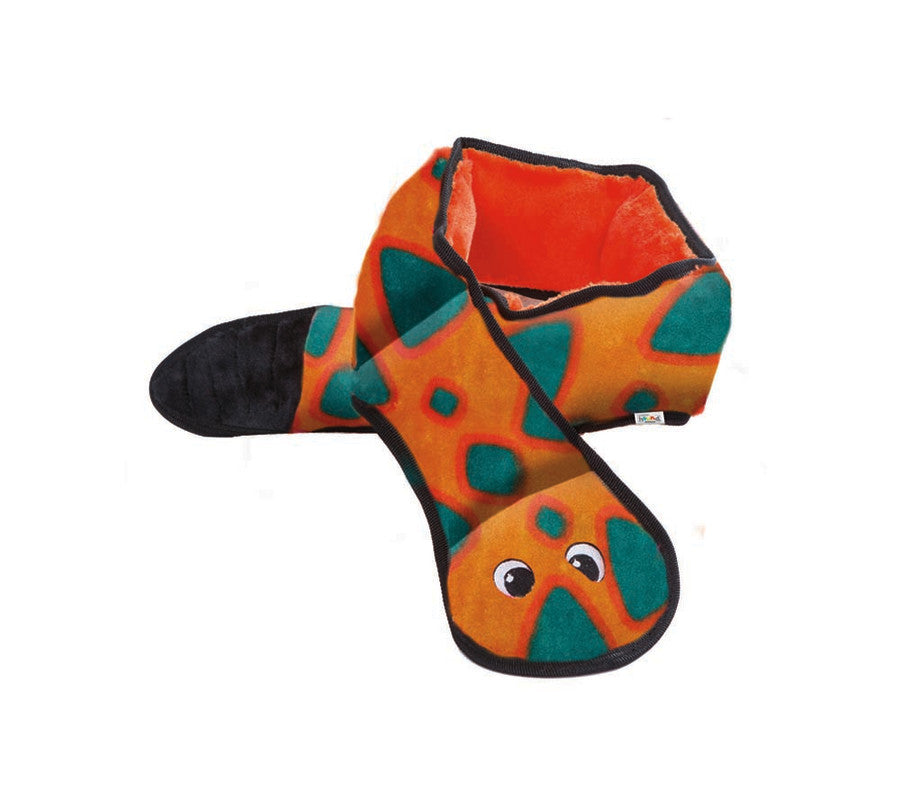 Outward Hound Invincibles Dog Toy Snake 6 Squeakers