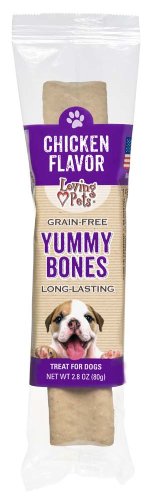 Loving Pets Yummy Bone Flavor Filled Dog Treat