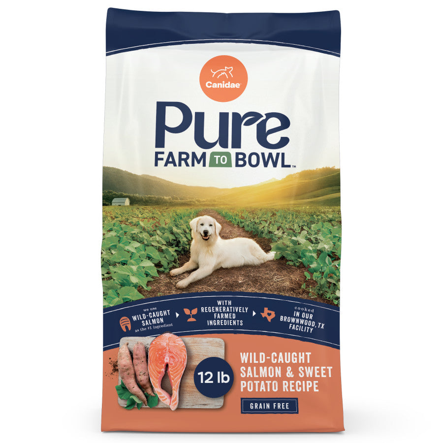 CANIDAE PURE Farm To Bowl Grain-Free LID Dry Dog Food