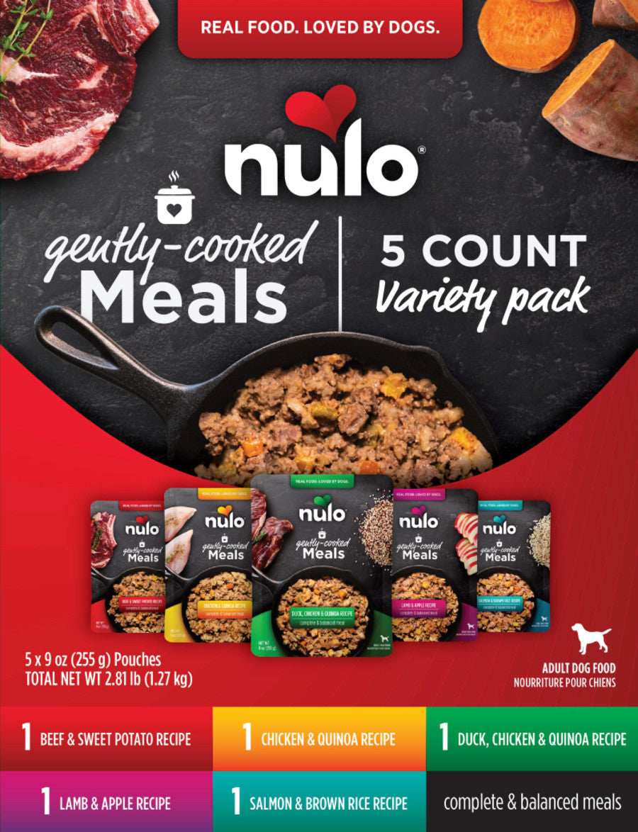 Nulo Gently-Cooked Meal Variety Pack Pouch Dog Food