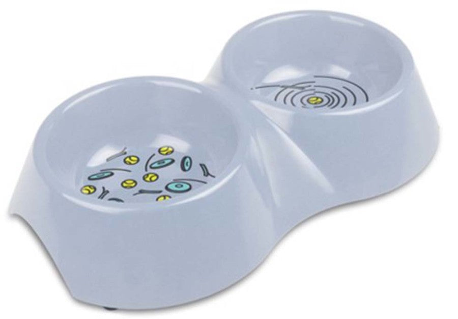 Van Ness Plastics EcoWare Bamboo Double Dish for Dogs