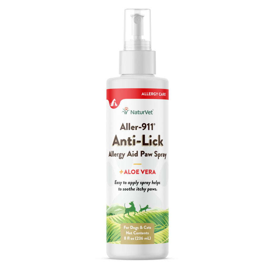 NaturVet Aller-911 Anti-Lick Allergy Aid Paw Spray