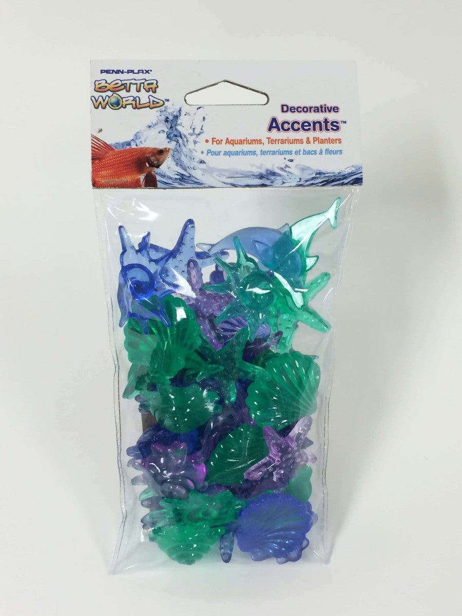 Penn-Plax Betta World Decorative Accents Sea Shapes