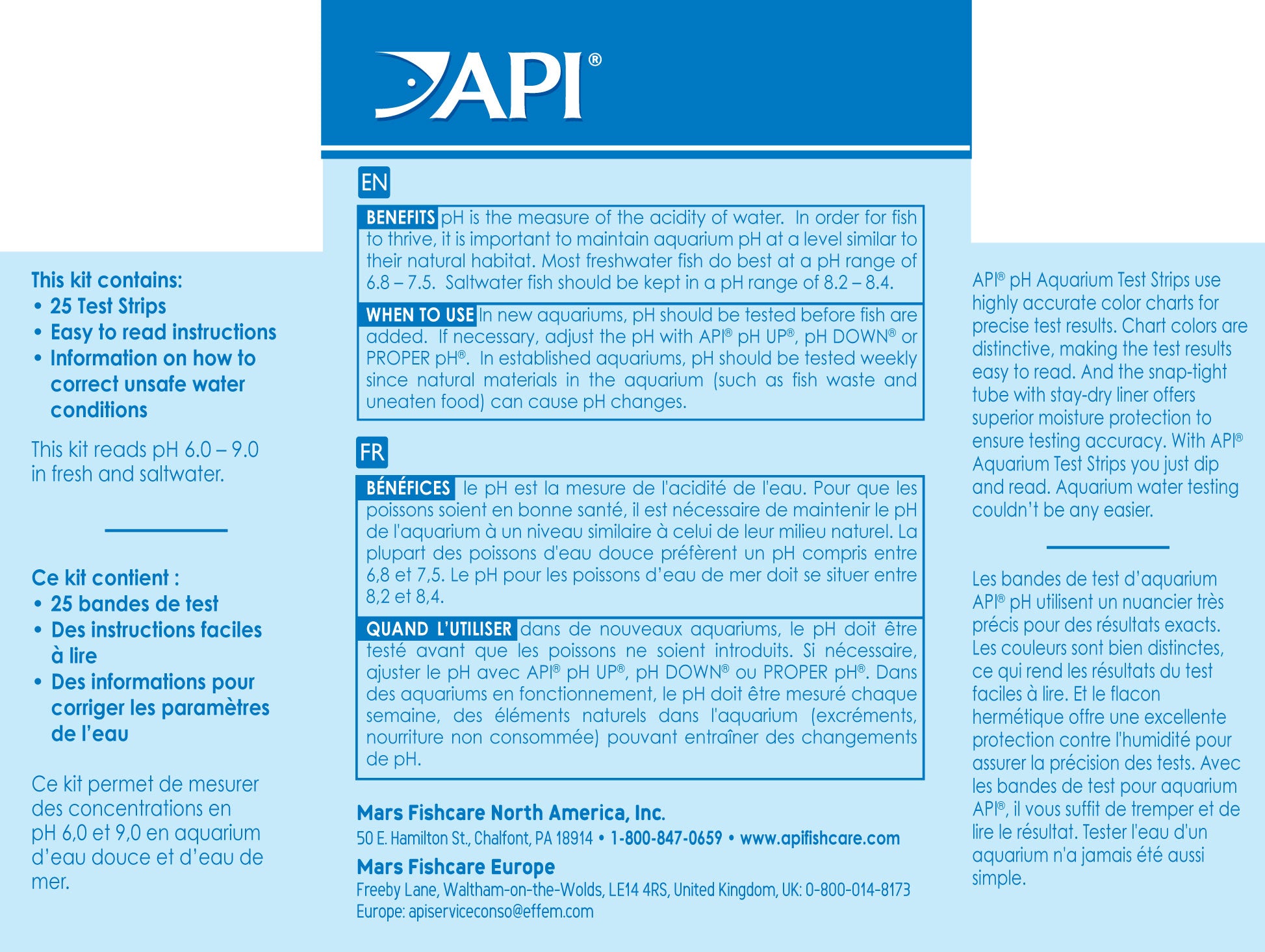 API PH Test Strips