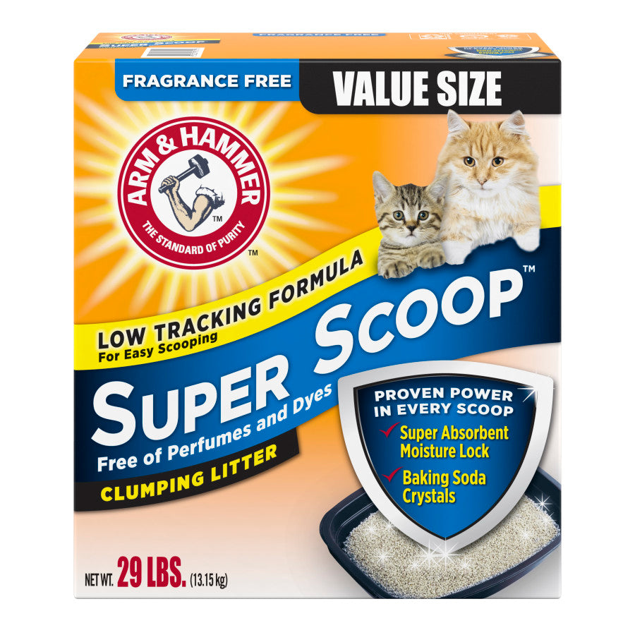 Arm & Hammer Super Scoop Unscented Odor Control Clumping Cat Litter