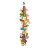 A & E Cages Happy Beaks Real Wood with Hanging Blocks on Rope