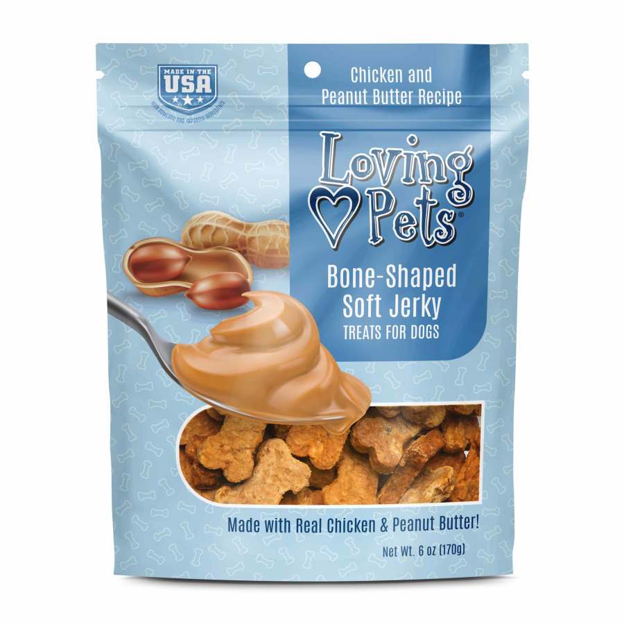 Loving Pets Bone-Shaped Soft Jerky Dog Treat