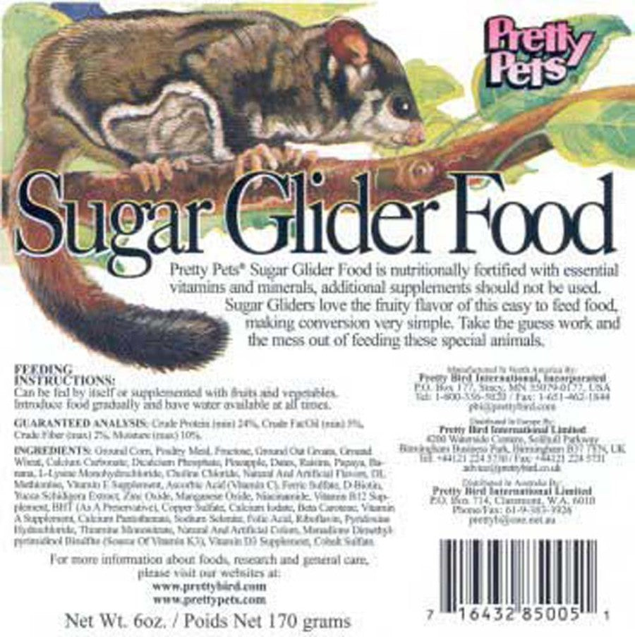 Pretty Bird International Sugar Glider Dry Food