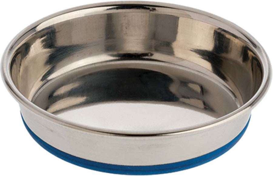 OurPets Premium Rubber Bonded Stainless Steel Cat Bowl