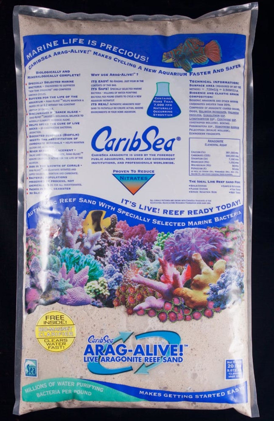 CaribSea Arag-Alive Fiji Pink Aquarium Sand