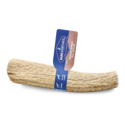 Barkworthies Whole Elk Antler Dog Treat