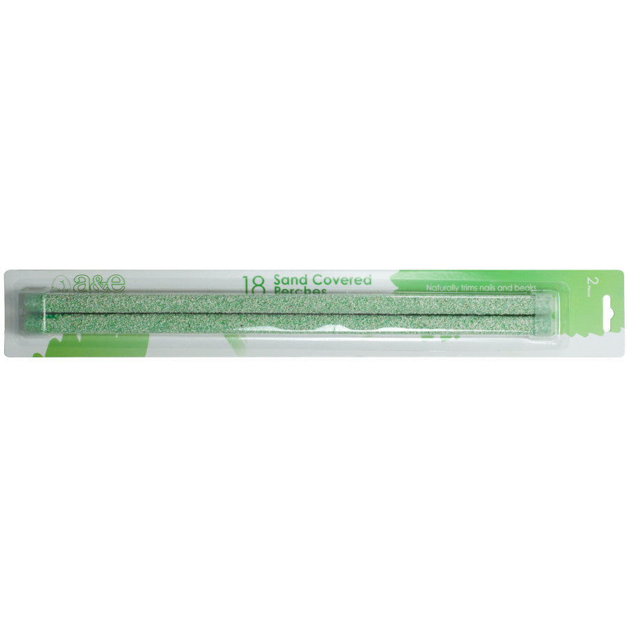 A & E Cages Sand Coated Wooden Replacement Bird Perch