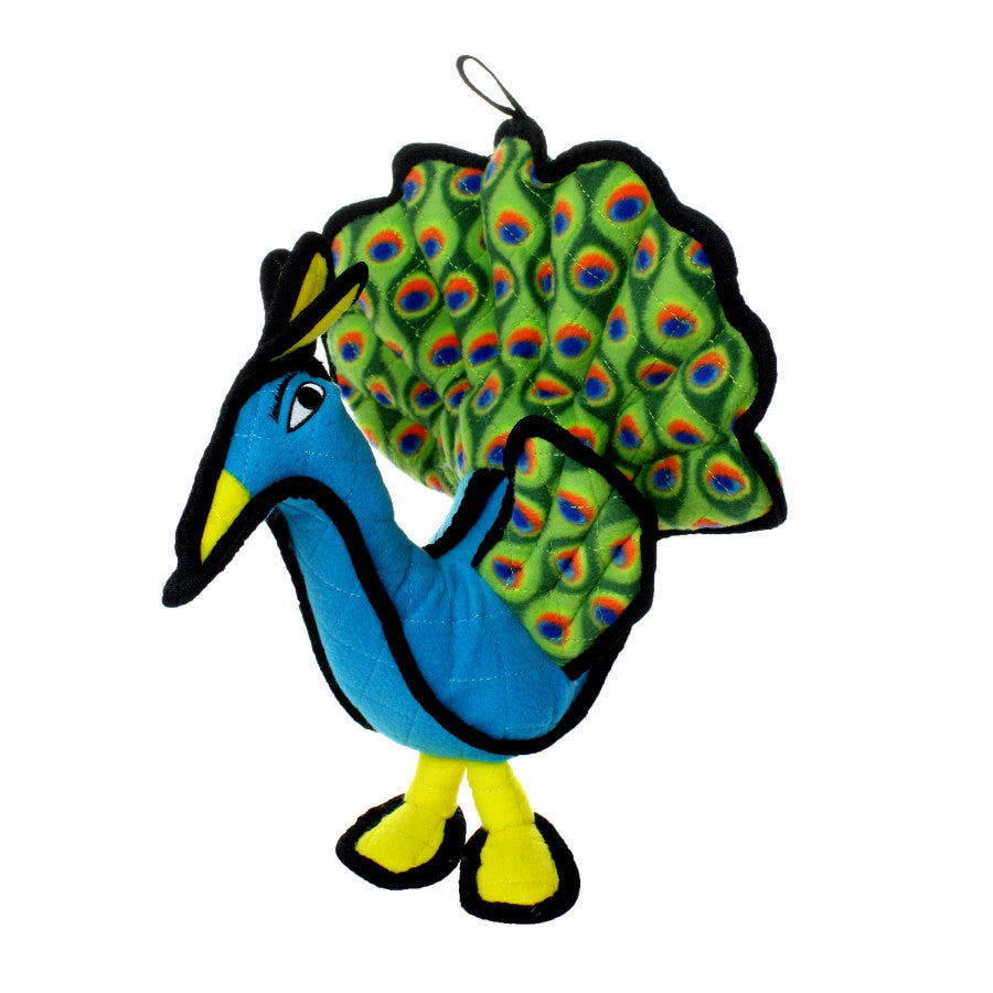 Tuffy Zoo Peacock Durable Dog Toy