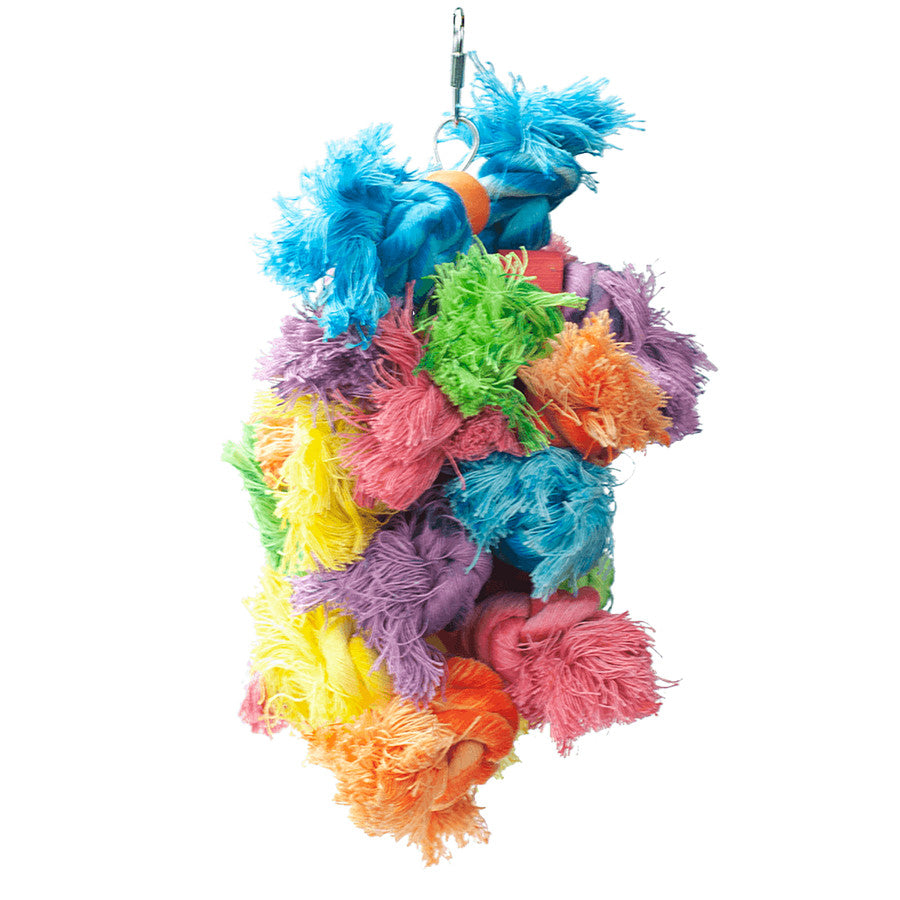 A & E Cages Happy Beaks Wooly Monster Bird Toy