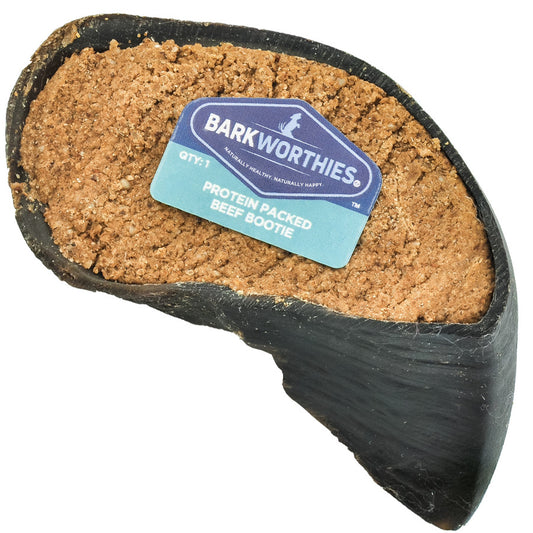 Barkworthies Protein Packed Beef Bootie Dog Treat